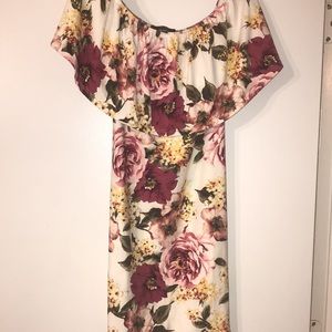 Floral Off The Shoulder Dress